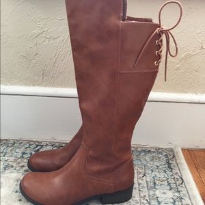 Knee High Lace Up Boots